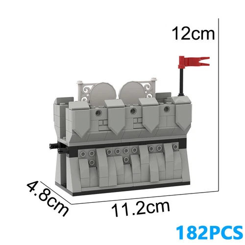 Ritter Waffenblöcke Zubehör für Minifiguren Burg MOC Bricks Wall 98283 - Bild 10 von 83