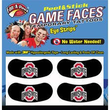 Fan-A-Peel Ohio State Waterless Peel and Stick Temporary Tattoos
