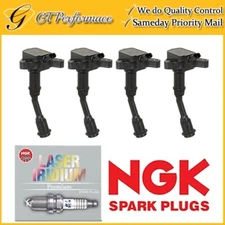 Quality Ignition Coil & NGK Spark Plug 4PCS Set for Ford Escape Fusion 1.5L L4