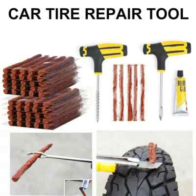 #ad #ad 68pc Tire Repair Kit DIY Flat Tire Repair Car Truck Motorcycle Home Plug Patch $7.95