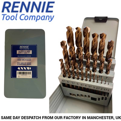 Cobalt Jobber Twist Drill Bit Sets For 