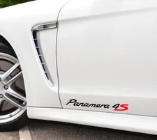 CUSTOMIZABLE PAIR 2018-24 PORSCHE Panamera 4 4S Vinyl Sticker Door Decal Set