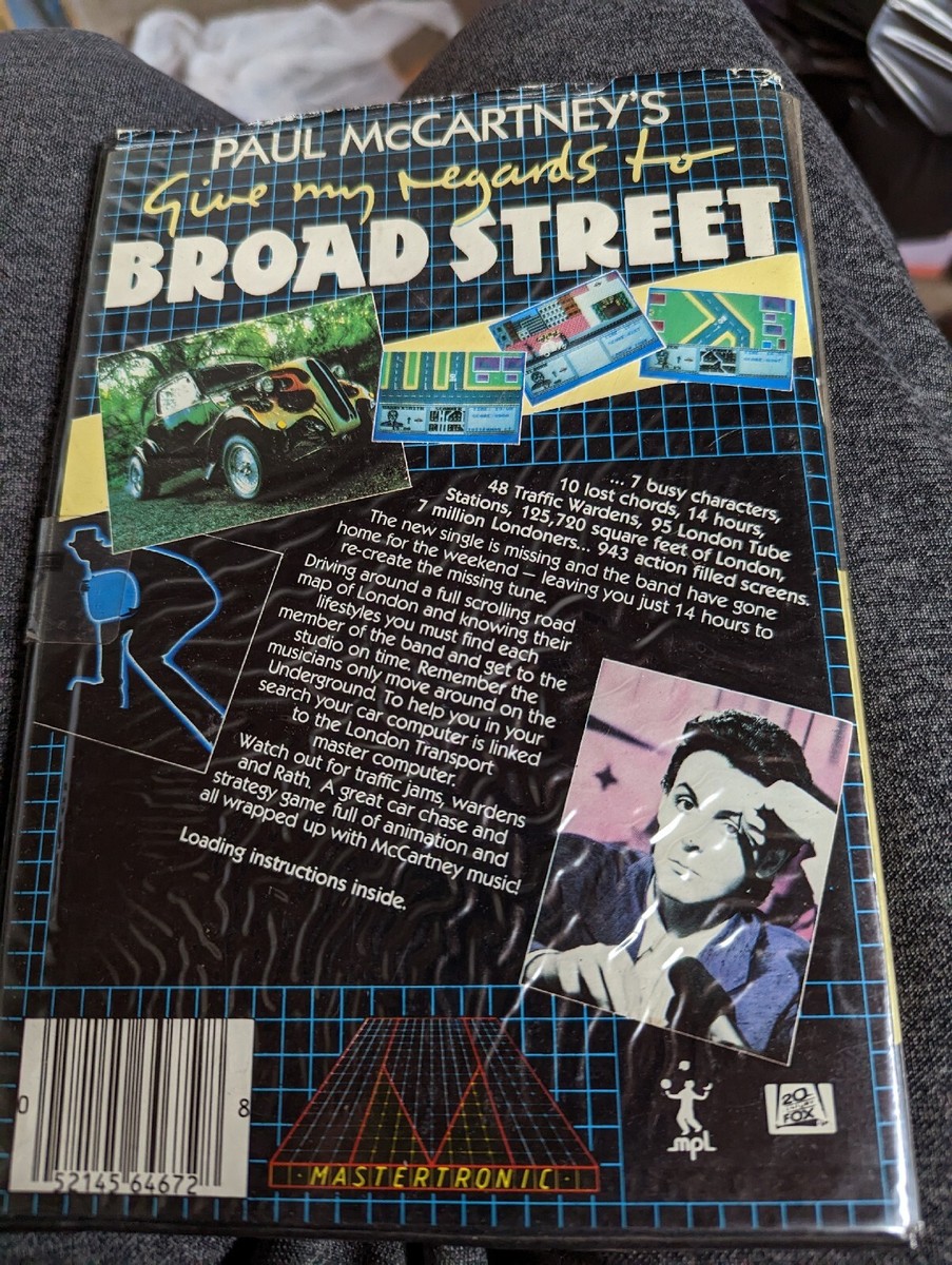 NEW Paul McCartney Give My Regards To Broad Street Commodore C64