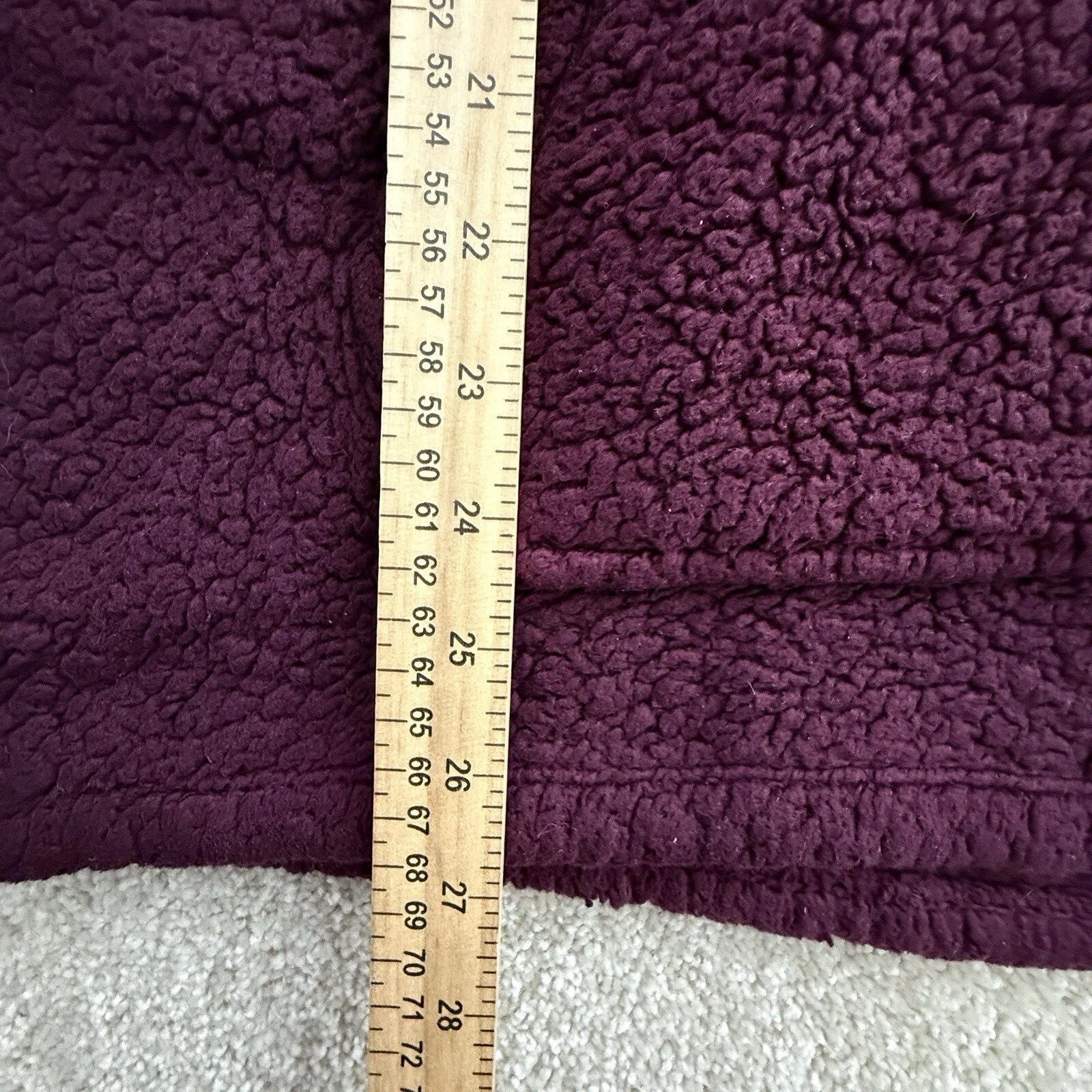 UNDERCOVER Felpa ROSA Victorias Secret grande bordeaux con cappuccio e zip 1 4 sherpa morbida