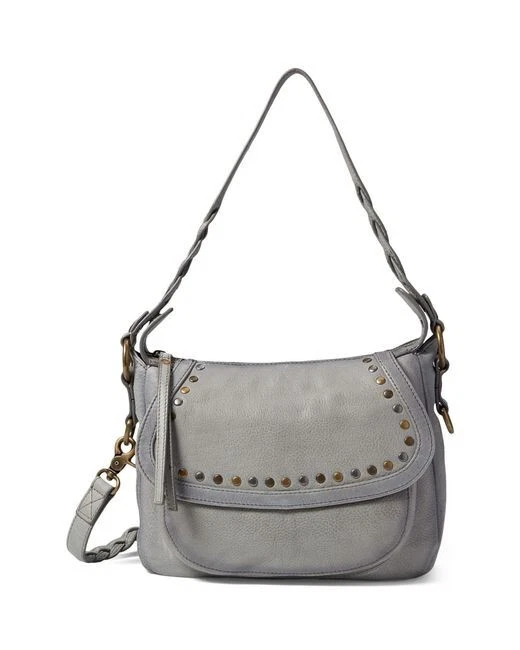 Frye L111109 Womens Ash Grey Soraya Saddle Crossbody Bag 10.5x3x8 in | eBay