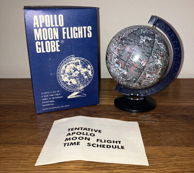 1970 Apollo Moon Flights Globe, Bonus Enterprises Inc.