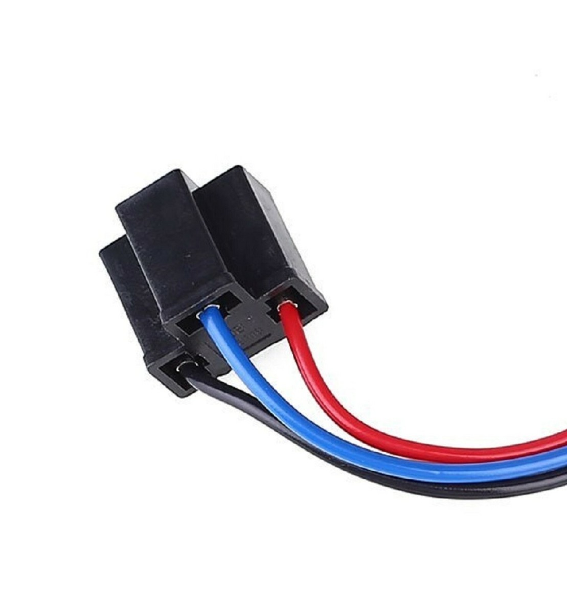 H4 9003 Female Pigtail Extension Wiring Harness – 2 Pack 15" Headlight Socket