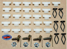 63-65 Buick Riviera Body Fender Door Quarter Side Molding Trim Clip Set 40pcs Vd