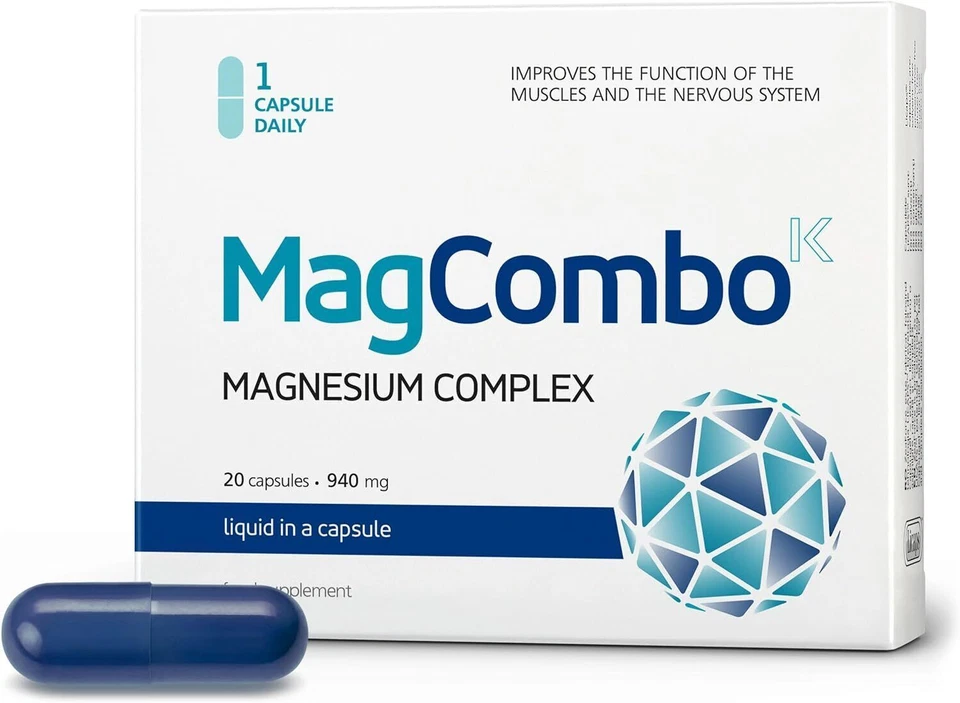 VITASLIM MagCombo Kapseln Reines Magnesium verbessert die Muskulatur und erhöht den...