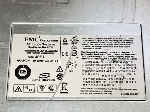 EMC CX3-20C-DE JPE-I iSCSI Network SAN Storage Controller 2x Module 4x Power - Picture 7 of 7