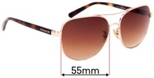 SFx Replacement Sunglass Lenses fits Coach HC7075 - 55mm Wide