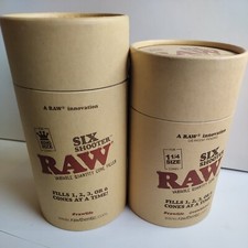 RAW 1 1/4 SIZE SIX SHOOTER CONE FILLER and KING SIZE SIX SHOOTER Roll any size 
