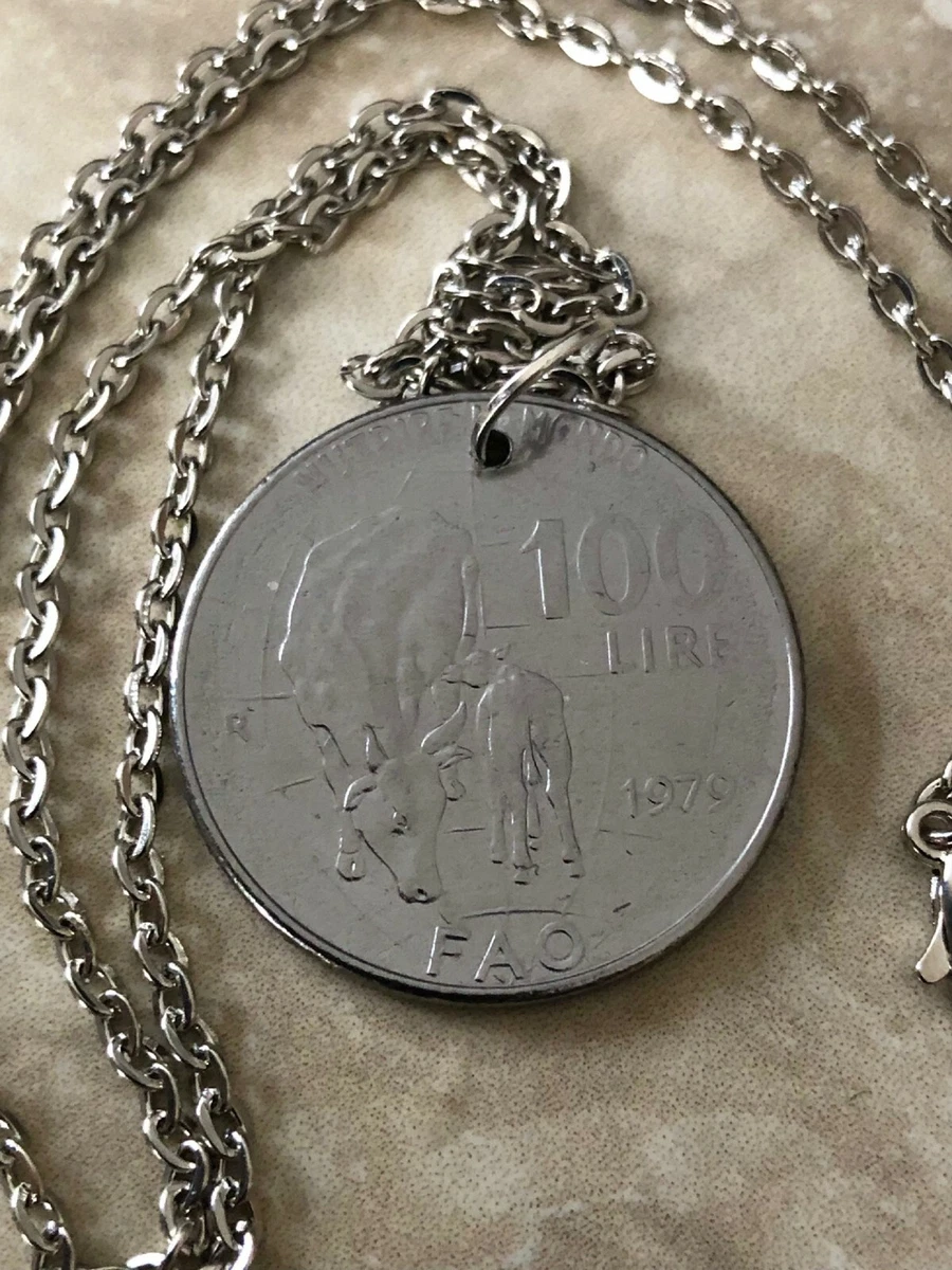 Italian coin necklace outlet