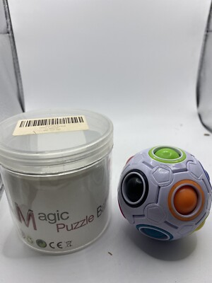 Magic Rainbow Puzzle Ball, Speed Cube Ball Fun Stress Reliever 3D STEM