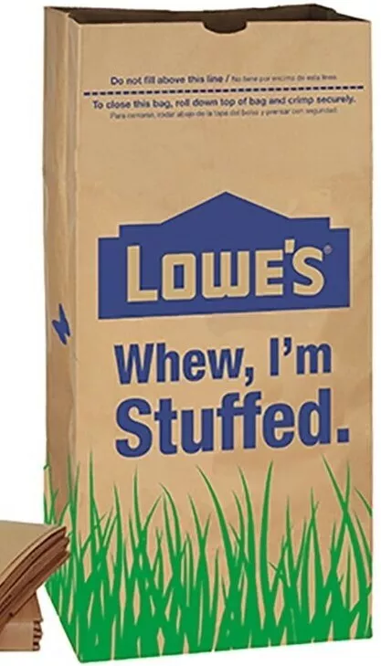 Brown Paper Leaf Bag 10 Pack 2 PLY Heavy- Duty Paper Lawn Bags, Tear  Resistant Home and Garden Refuse Bags (30 gallon)