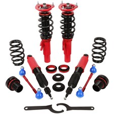 Red Coilovers Shocks Struts Absorber Kits For 2004-2013 Skoda Octavia Mk2 2.0