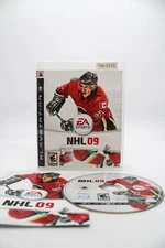PS3 NHL 09 2009 Hockey Complete CIB Tested Resurfaced Very Good