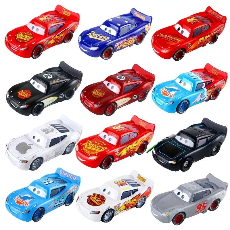 Disney Pixar Cars Lot White Lightning McQueen 1:55 Diecast Model