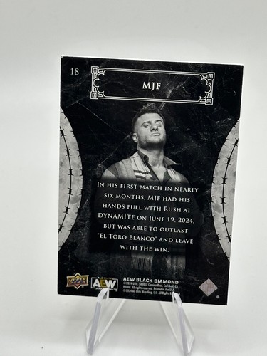 2024 AEW - Upper Deck Black Diamond - Exquisite Collection /125 - #18 MJF - Bild 2 von 2