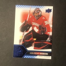 2022 Upper Deck Team Canada Juniors Women's WC BLUE FOIL  Ann-Renee Desbiens #59