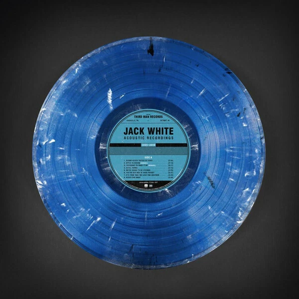 JACK WHITE Acoustic Recordings 1998-2016 LP BLUE stripes blunderbuss lazaretto - Image 2 of 2