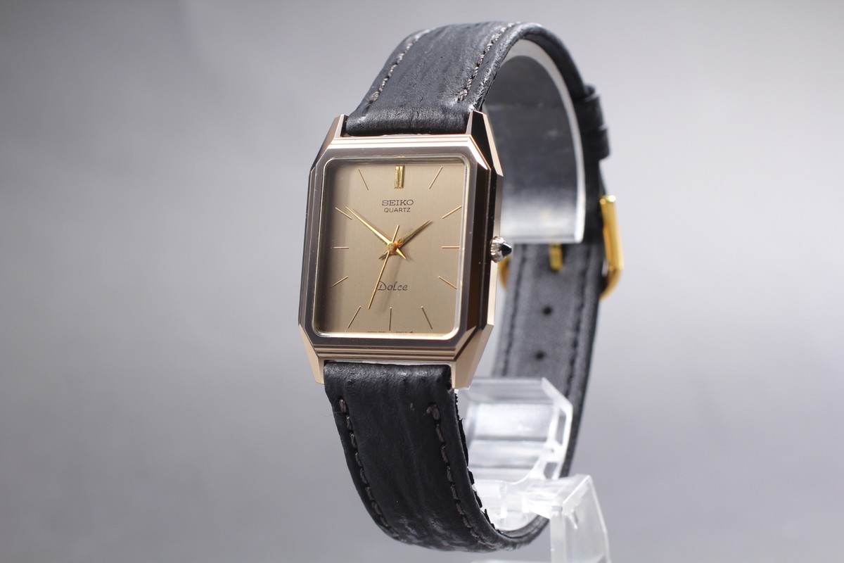 N MINT] 1985 Vintage Seiko Dolce 7731-5050 Gold Quartz Men's