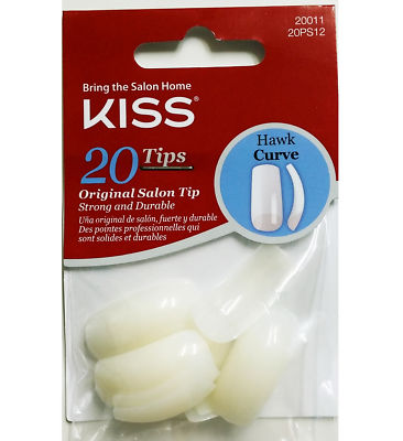 #ad #ad KISS HAWK CURVE 20 TIPS NAILS #20011 20PS12 ORIGINAL SALON TIP STRONG $8.80