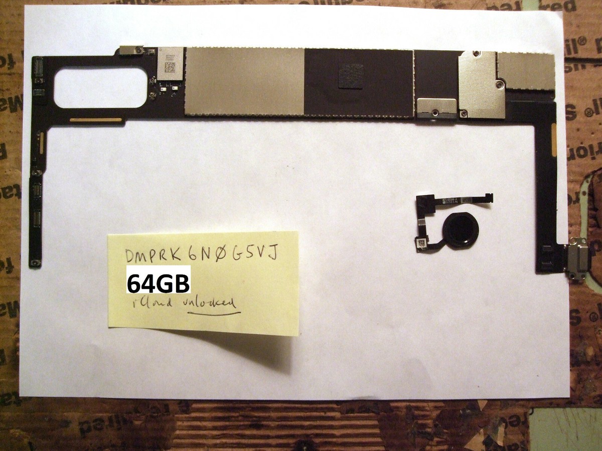 iPad Air 2 Logic Board A1566 WiFi + TOUCH ID Motherboard 64GB