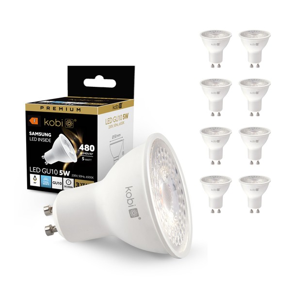 LED GlüHbirne GU10 Premium 5W 3000K Warmweiß 430Lm 8-Pak 230V Samsung Dioden-image