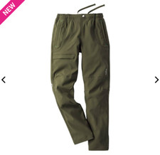 Kids Aero Stretch Junior Warm Climbing Pants Dark Green FieldCore Workman Japan