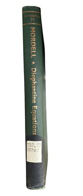 Diophantine Equations By L.J. Mordell 1969 Hardcover Academic Press Edition