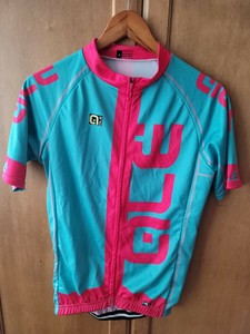 teal and pink jersey