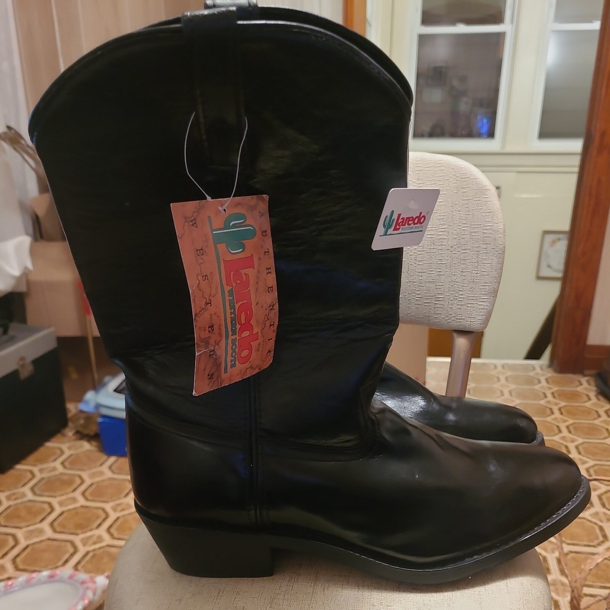 Laredo Boots Men's 13M Work Rake Western Steel Toe Oil And Slip Resistant  68091