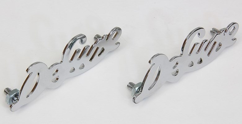 Knucklehead Panhead Shovelhead DELUXE FENDER EMBLEM Nickel 11530-46 | eBay