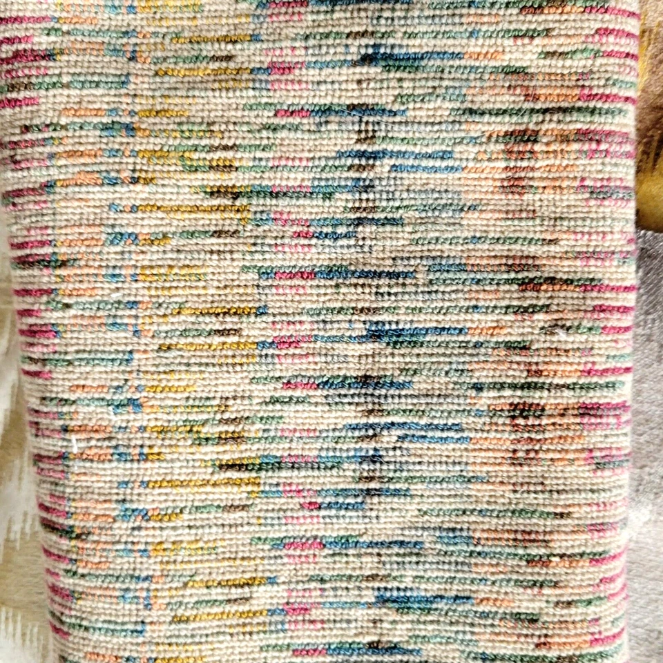 heavily Textured Fabric Sample material viscose wool polyester shiny France - Image 4 of 4