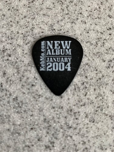 Keb' Mo' Black Guitar Pick 2004 Tour