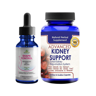 Shape Control Liquid Supplement & Kidney Support Herbal Supplement 60 Capsules