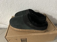 HAFLINGER Snowbird Lambskin Leather Clog Woman  s EU 38 Size US 7 Dark Green