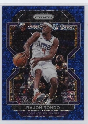 2021-22 Panini Prizm Fast Break Blue Prizm 54/150 Rajon Rondo #104 3hd