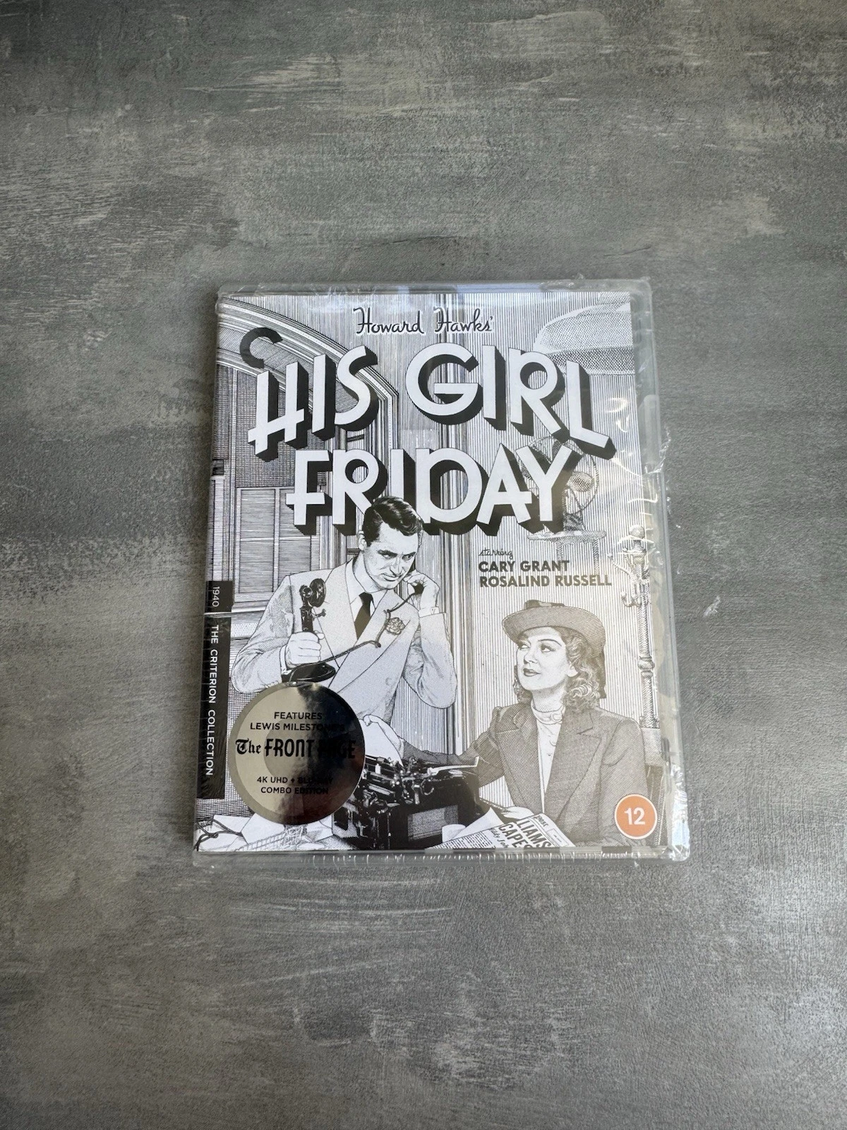 His Girl Friday Howard Hawks The Criterion Collection 4K UHD + Blue Ray Combo