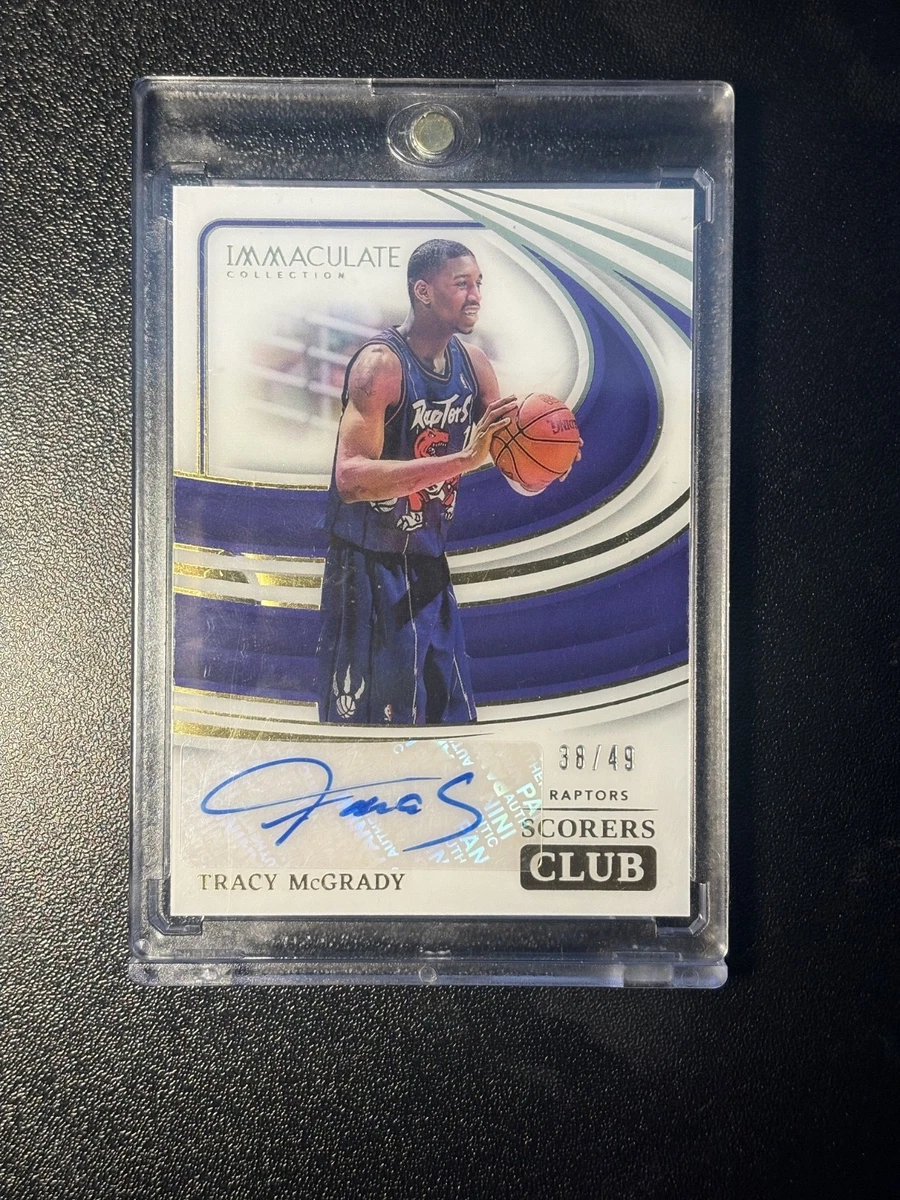 Panini Tracy McGrady Basketball Autographed Sports Trading Cards