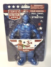 Toysmith Epic Stretch Hero Soldier 8" Tall, Up To 3x Larger 24", BLUE, NEW, NIP