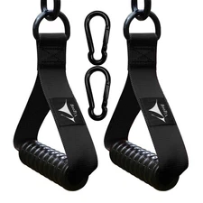 Heavy Duty Workout Handle Attachment - for Cable Machine, Pulley System & Res...