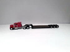 First Gear Mack Super-Liner Red with Lowboy Trailer 1/64 Scale