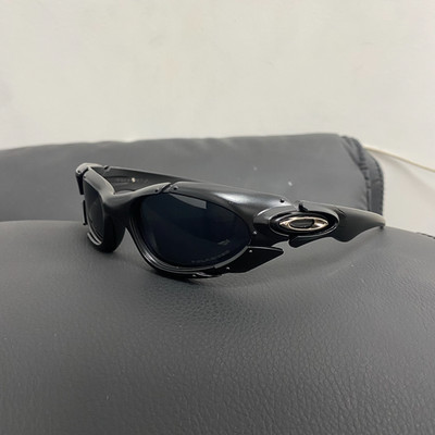 Oakley Plate Polarized Sunglasses Black Lens Y2K GorpCore Hype Vintage 90s
