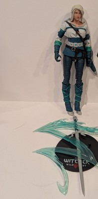 McFarlane Witcher 3 Ciri Action Figure - Alternate Blue Outfit - Loose Complete