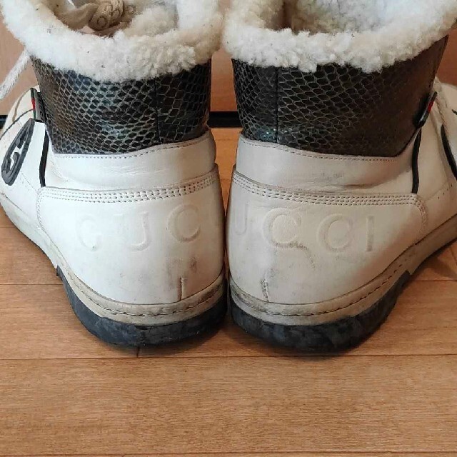 GUCCI  Interlocking G Leather x Python Boa High C… - image 3