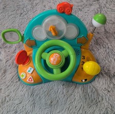 Bright Starts Lights Colors Driver Light-Up Musical Baby Activity Toy Works