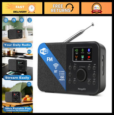 WiFi Internet Radio  Podcast Player, Bluetooth Speaker, 150 Presets, Portable F