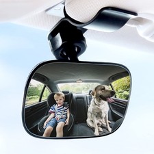 Universal Auto Interior Rear View Baby Mirror Wide Angle Convex ClipOn Back